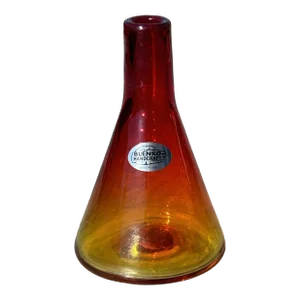 Blenko Amberina Bud Vase