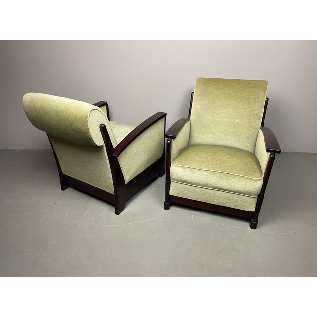 Art Deco Dutch Lounge Chairs attributed to Pander & Zonen, the Hague, 1930s, Set of 2 For Sale - Image 13 of 13