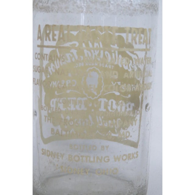Frostie Old Fashion Empty Root Beer Bottle 12oz Clear Glass 1950s Soda Pop 4867b For Sale - Image 12 of 16