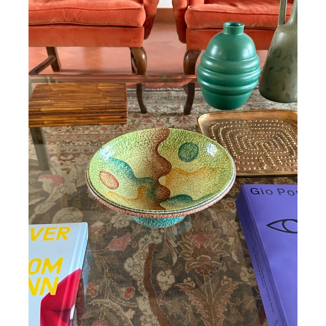 Futurist Ceramic Vide Poche, Iama Albisola Italy 1930s For Sale - Image 12 of 14