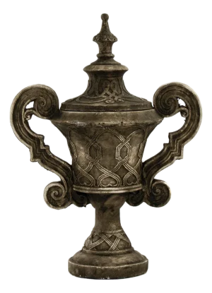 Small Grey Resin Urn