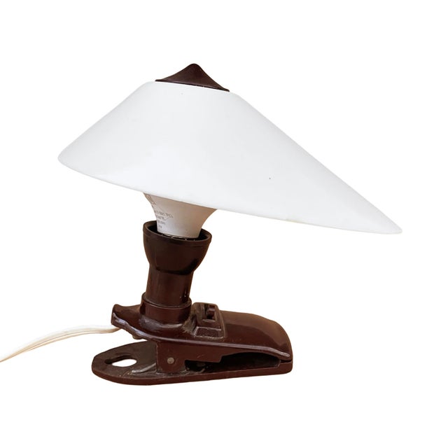 Contemporary Clip-on Bakelite Night Lamp, Zukov Czechoslovakia 1930s For Sale - Image 3 of 12