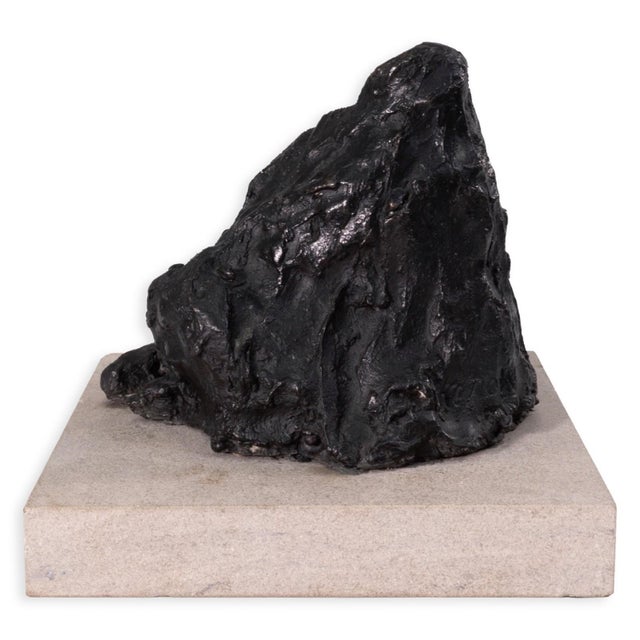 Richard Kozlow - Spectre (Black), 1996 Modern Bronze Sculpture on Cement Base For Sale In Detroit - Image 6 of 7