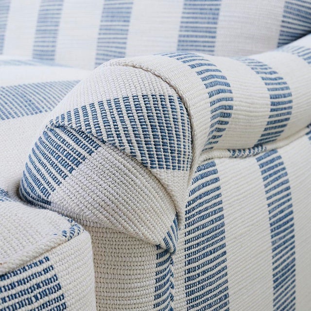 Early 21st Century 21st Century Jonas Sofa Newly Upholstered in Schumacher Fabric For Sale - Image 5 of 9