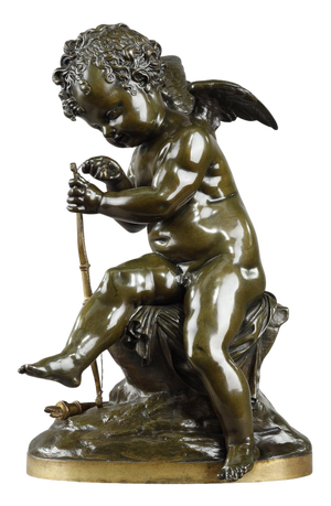 After Lemire, Cupid, 1880, Bronze Sculpture