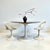 Ivory Italian Modern Fiberglass and Teak Tulip Dining Table in attributed to Eero Saarinen for Fiarm, Italy, 1960s For Sale - Image 8 of 17