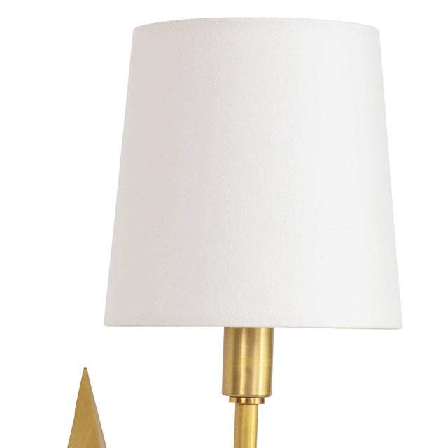 Regina Andrew Etoile Steel Sconce, Natural Brass For Sale In Detroit - Image 6 of 8
