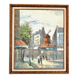 Oil Painting by Caroline Burnett - Paris Street Scene