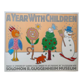 Seymour Chwast, a Year With Children – Guggenheim Museum Exhibition Poster, 1985 For Sale