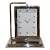 Global Views Time to Reflect Polished Nickel Clock For Sale