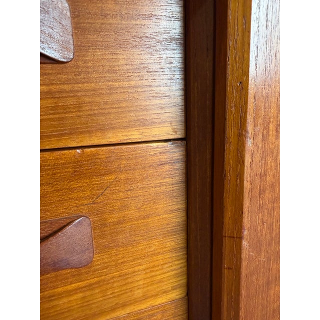 Long Danish Modern Teak Credenza by Clausen & Sons, Mid Century Modern For Sale - Image 10 of 12