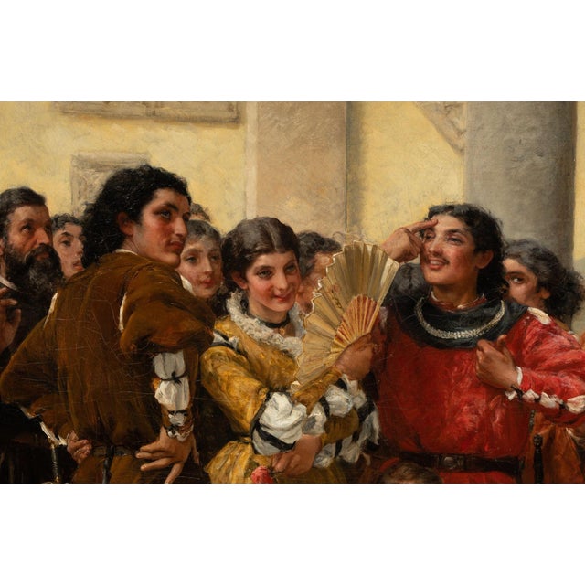 “The Taming of the Shrew” by Frank William Warwick Topham, England, 1879. For Sale In Los Angeles - Image 6 of 15