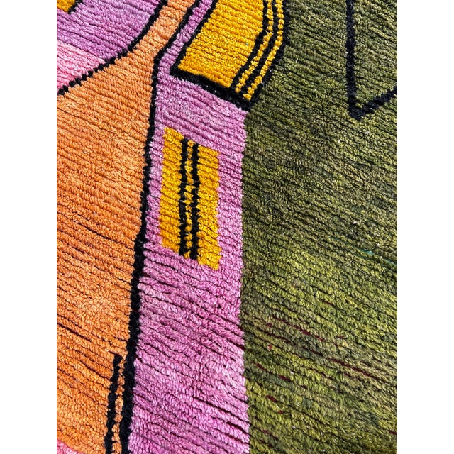 Textile Large Moroccan Boujad Wool Rug, 1990 For Sale - Image 7 of 12