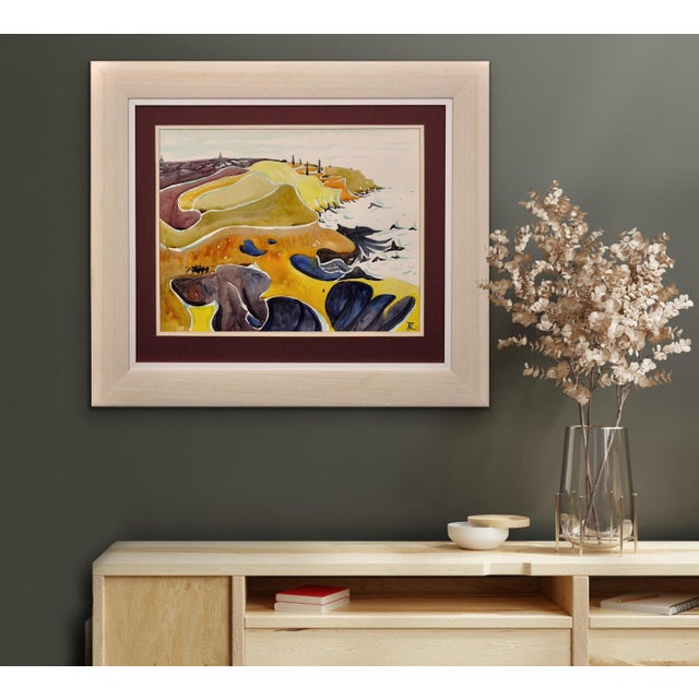 Rosemary Ziar, The North Coast of Cornwall, West Penwith, 1970s, Watercolour, Framed For Sale - Image 17 of 18