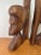 Vintage African Hand Carved Wood Couple Bust Bookends Tribal Folk Art 12" For Sale - Image 9 of 15