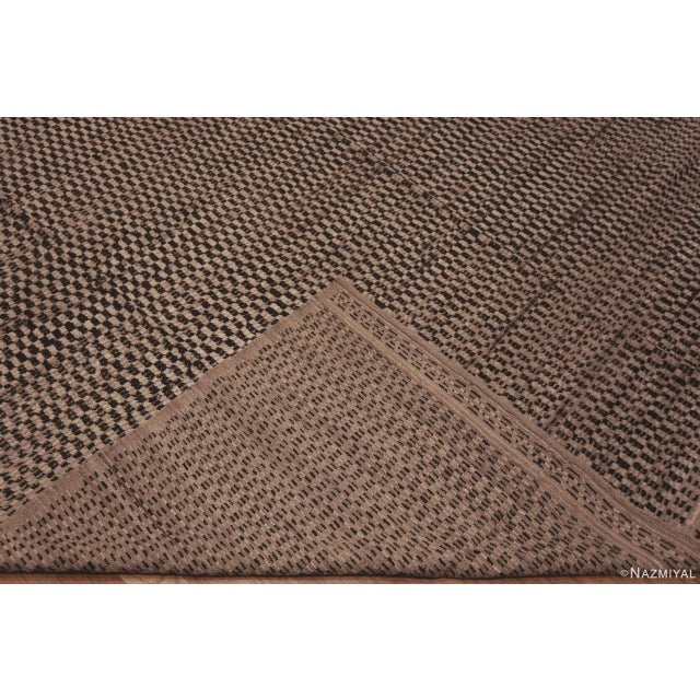 Textile Large Size Geometric Checkerboard Patterned Contemporary Modern Rug For Sale - Image 7 of 7