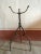 14th Century Medieval Black Wrought Cast Iron Tripod Pedestal, Italy For Sale - Image 3 of 11