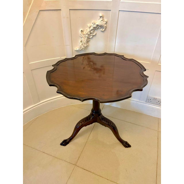 Antique George III Mahogany Tripod Centre Table, 1800 For Sale - Image 3 of 13