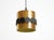 Mid-Century Modern Original 1960s Space Age Pendant Lamp by Doria, Made of Copper-Anodized Aluminum and Black and White Lacquered Metal from Doria Leuchten For Sale - Image 3 of 18
