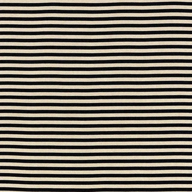 Sample - Schumacher Geoffrey Metallic Stripe Fabric in Obsidian For Sale