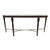 Theodore Alexander Modern Sycamore and White Marble Origins Console Table For Sale