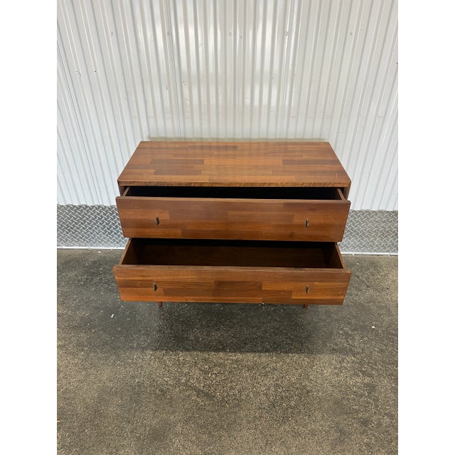 Wood 1960s Diminutive Mid Century Danish Modern Style Chest For Sale - Image 7 of 7