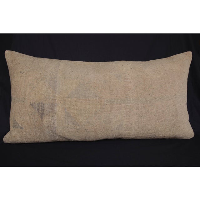 Handmade Oushak Muted Tone Vintage Rug Pillow Cover -19'' X 38'' Here i am listing a 100% Handmade double knotted rug...