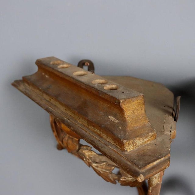 Antique Shelves Gilded Wood Italy Xviii Century For Sale - Image 6 of 7
