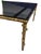 Mid-Century Hollywood Regency Faux Bamboo Coffee Table with Bronze Base, 1950 For Sale - Image 10 of 11