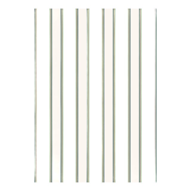 The House of Scalamandré Accordion Stripe Wallpaper, Lapis For Sale