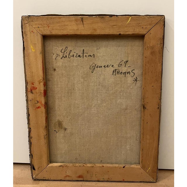 M. Thomas, Libération, 1959, Oil on Canvas For Sale - Image 8 of 10
