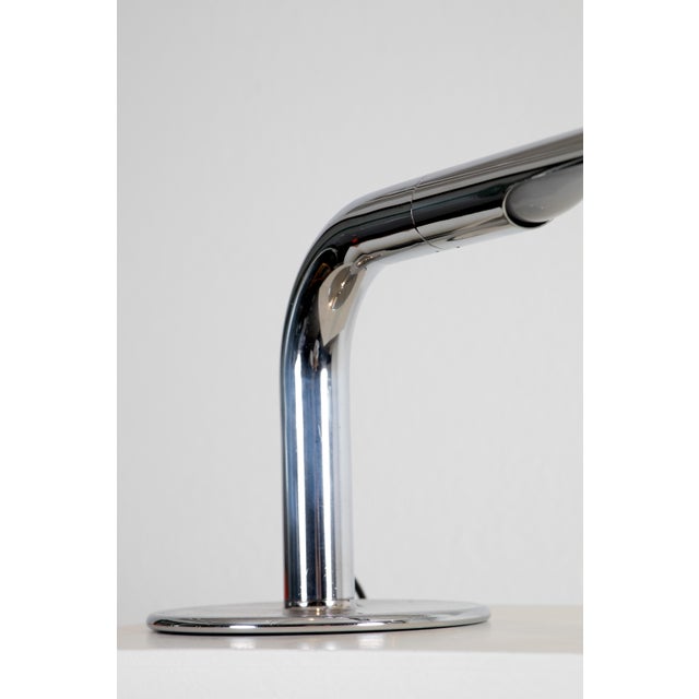 Metal Metallic Table Lamp attributed to Ingo Maurer For Sale - Image 7 of 7