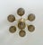 Italian 21st Century Chamomile Natural Brass Smoky Globe Flush Mount by Fabio LTD For Sale - Image 3 of 6