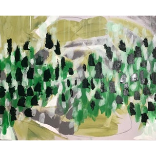 Contemporary Artwork “Forest Glade” Original Abstract Painting, Oil and Acrylic on Canvas by CL Auker For Sale