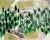 Contemporary Artwork “Forest Glade” Original Abstract Painting, Oil and Acrylic on Canvas by CL Auker For Sale