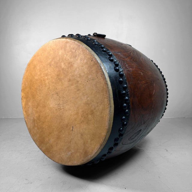 Decorative Japanese Nagadō Taiko Matsuri Drum, 1950s For Sale - Image 15 of 18