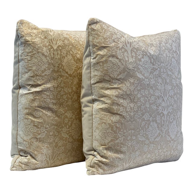 Mariano Fortuny “Alberelli “ Feather/Down Pillows - APair For Sale