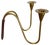 Sculptural Brass Candleholder by Günter Kupetz for WMF, Germany, 1950s For Sale