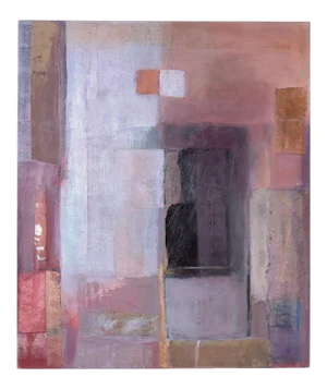 Geometric Abstract Painting on Canvas