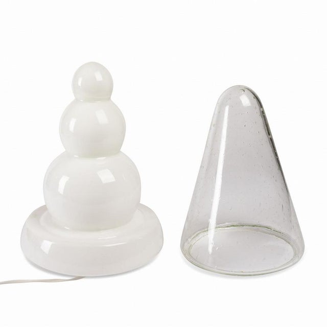 Vintage Glass Table Lamp, 1970s For Sale - Image 4 of 11