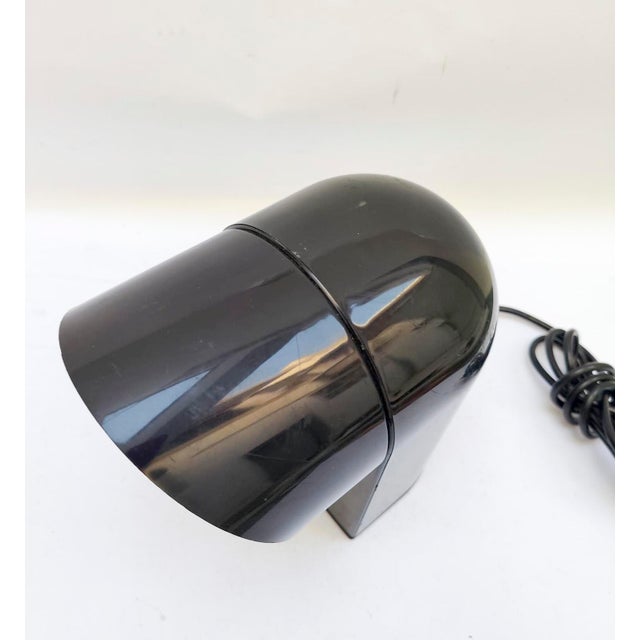 Black Vintage Space Age Lumenform Oliver Table Lamp from Paolo Piva, 1970s For Sale - Image 8 of 11