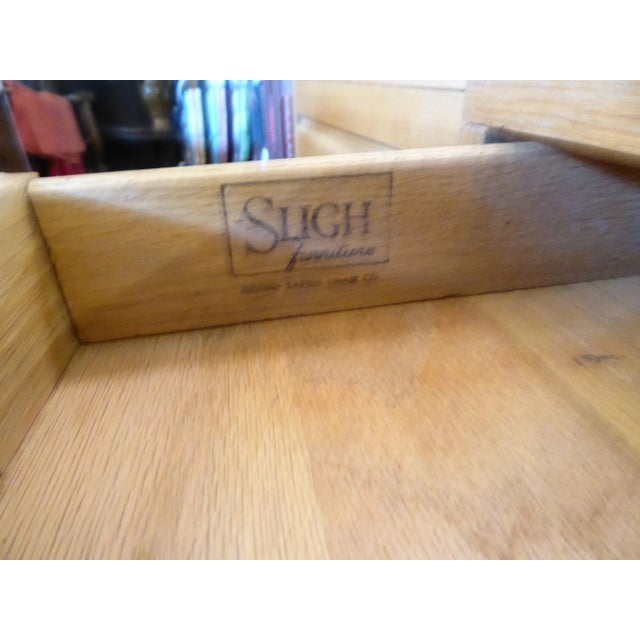 Vintage Modern Oak Bedside Chests - a Pair For Sale In Boston - Image 6 of 8