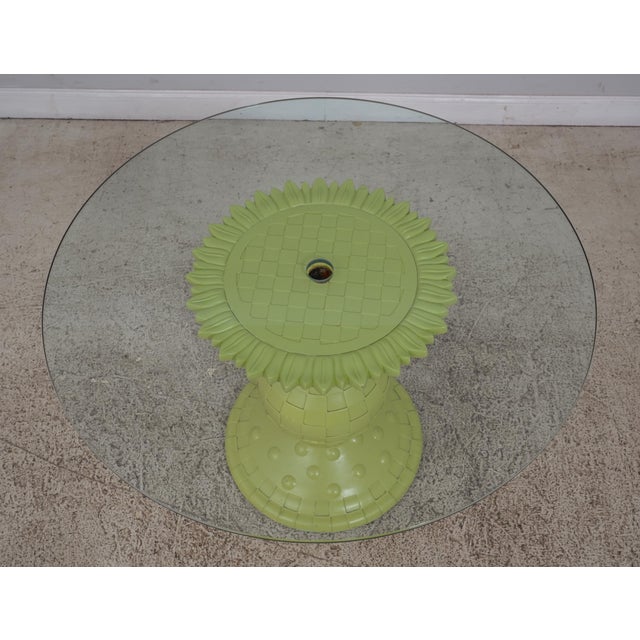 Mackenzie Childs 3 Piece Table & Chair Patio Set Chairish