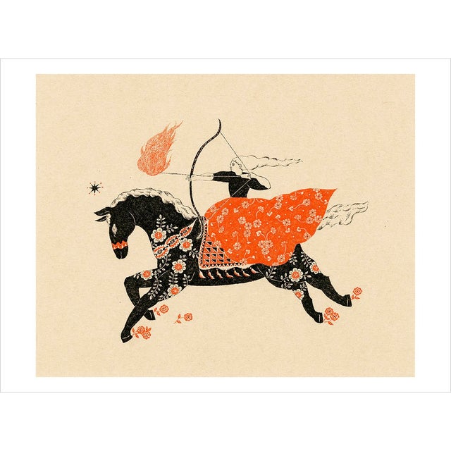 Contemporary Art Print by Sugimoto Sanae "Swift Horse" For Sale