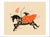 Contemporary Art Print by Sugimoto Sanae "Swift Horse" For Sale