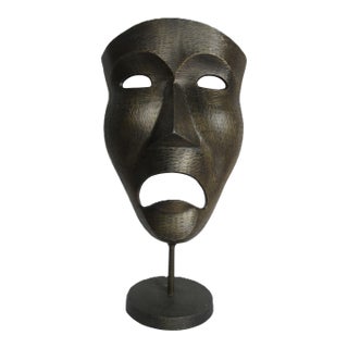 Late 20th Century Big Old Iron Tragedy Mask For Sale