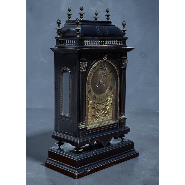 Victorian French Clock on Stand by Japy Frere For Sale - Image 17 of 17