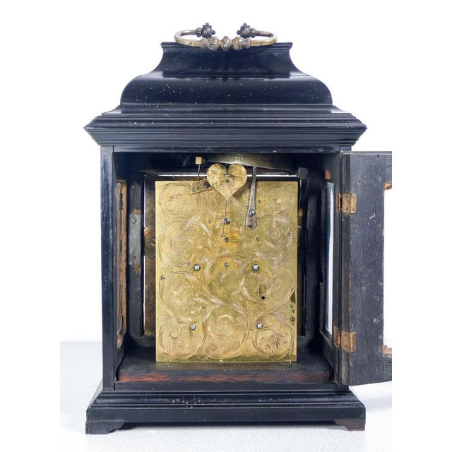 Antique Table Clock by Van Ceule Le Jeune, 1700 For Sale - Image 6 of 18