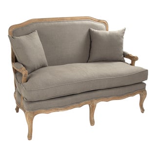 Mead Bastille Settee in Gray For Sale