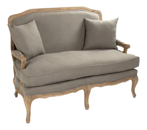 Mead Bastille Settee in Gray